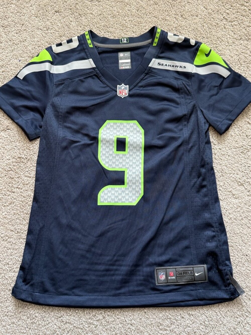 Nike Seattle Seahawks Kenneth Walker III #9 NFL On Field Jersey Size Small 4382